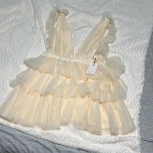 New Mable cream mini dress